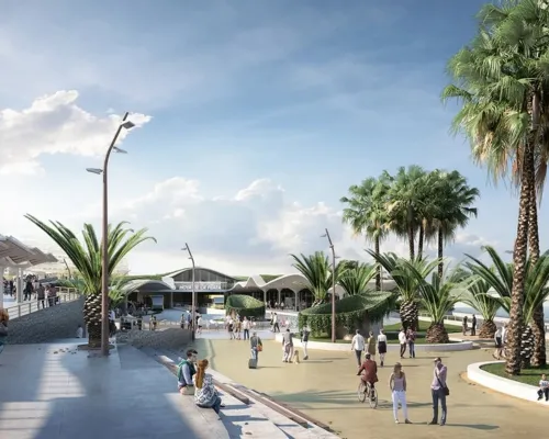 Intercambiador del Metroguaguas en Hoya de la Plata. TDA Arquitectura y Urbanismo.