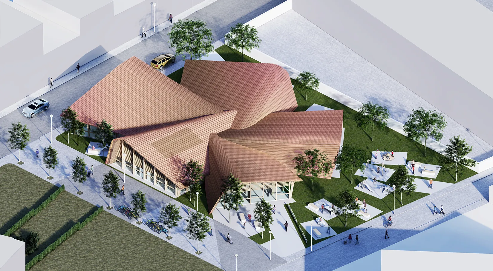 Biblioteca Pública Calaf. TDA Arquitectura y Urbanismo.