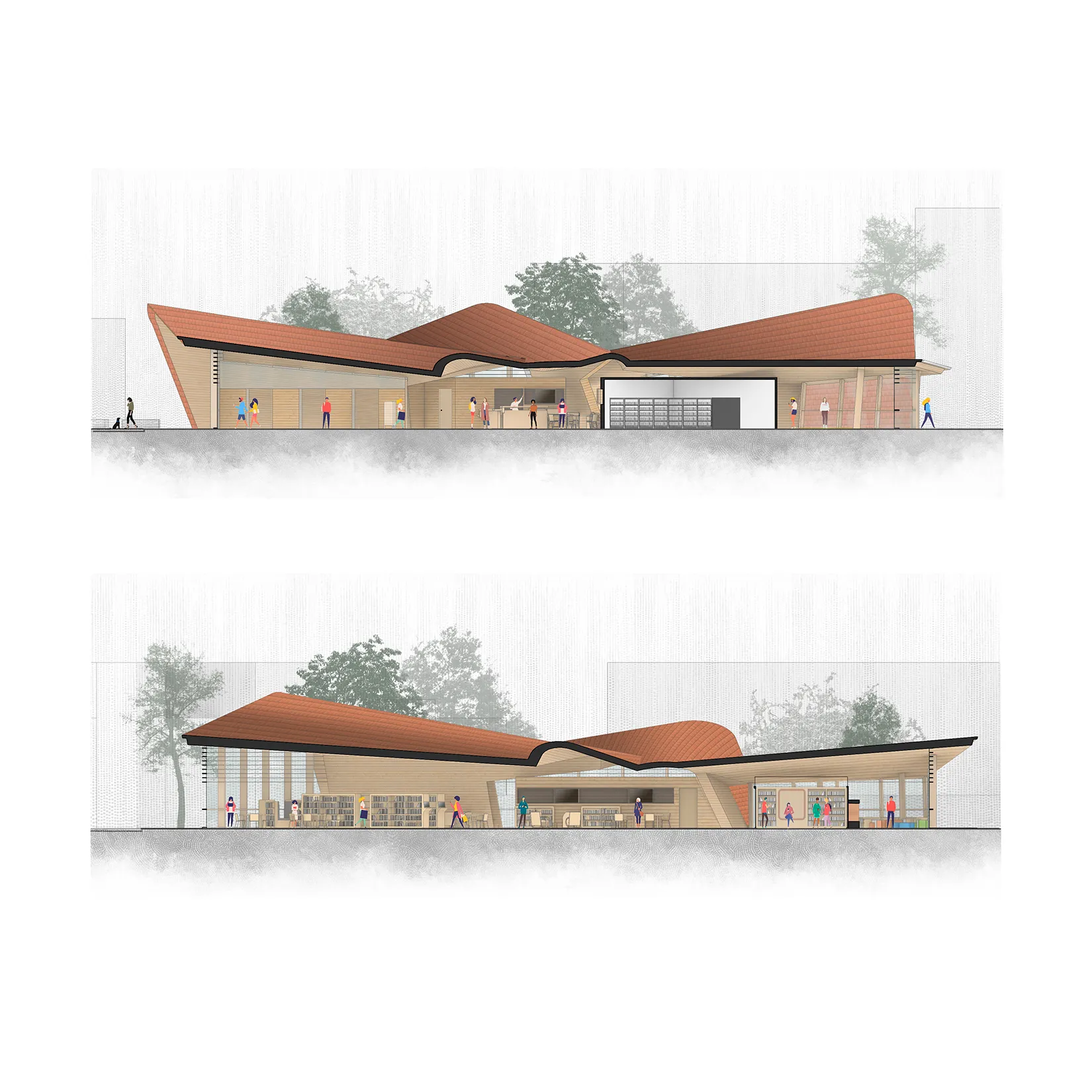 Biblioteca Pública Calaf. TDA Arquitectura y Urbanismo.