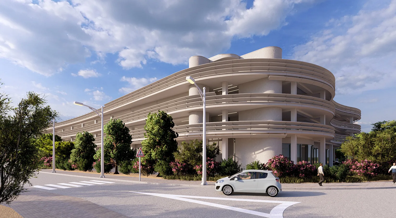 Aparcamiento en la calle Torremolinos de Salou. TDA Arquitectura y Urbanismo.