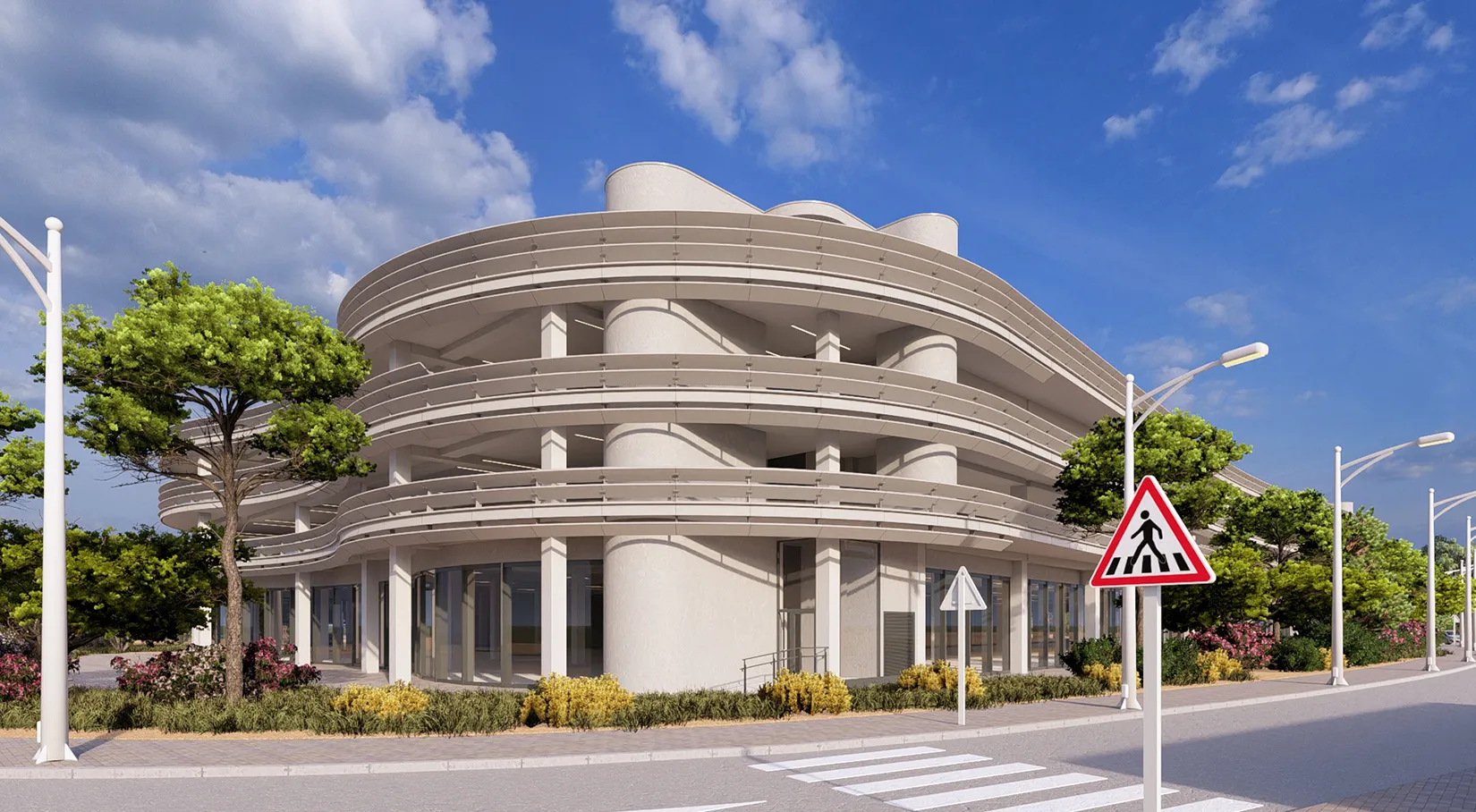 Aparcamiento en la calle Torremolinos de Salou. TDA Arquitectura y Urbanismo.