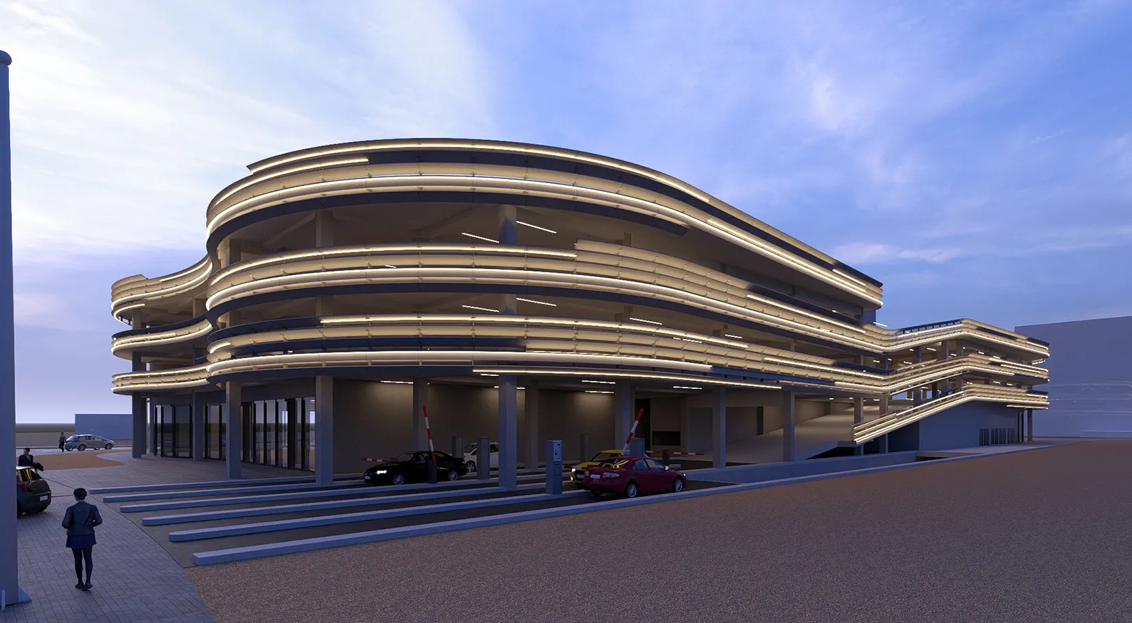 Aparcamiento en la calle Torremolinos de Salou. TDA Arquitectura y Urbanismo.