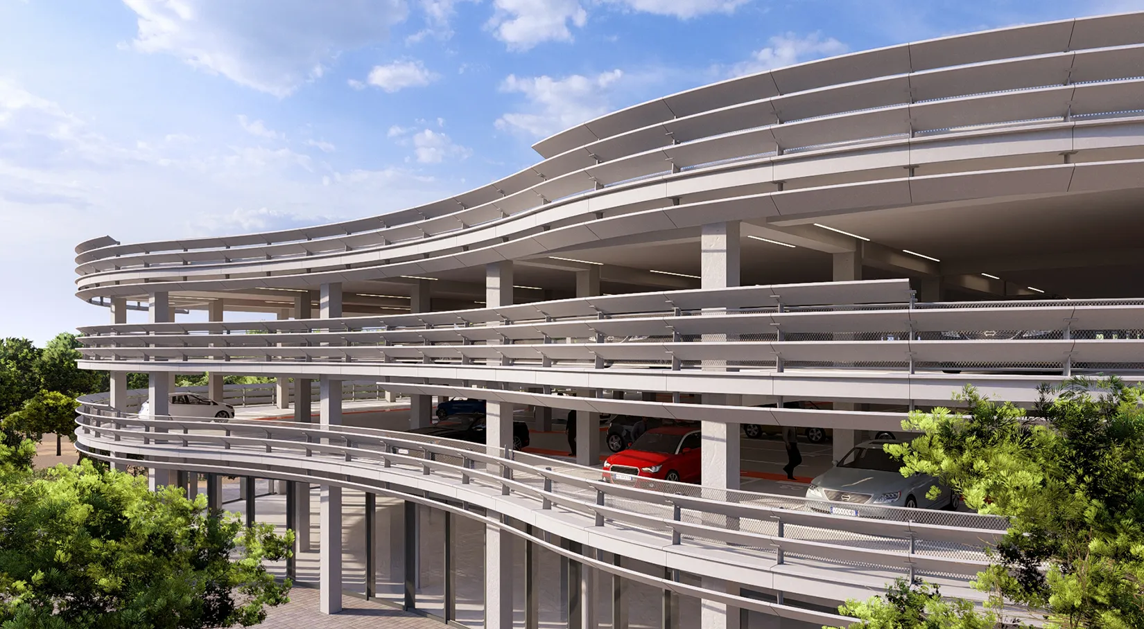 Aparcamiento en la calle Torremolinos de Salou. TDA Arquitectura y Urbanismo.