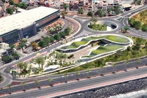 Una plaza verde cubrirá la terminal de la MetroGuagua de Hoya de la Plata